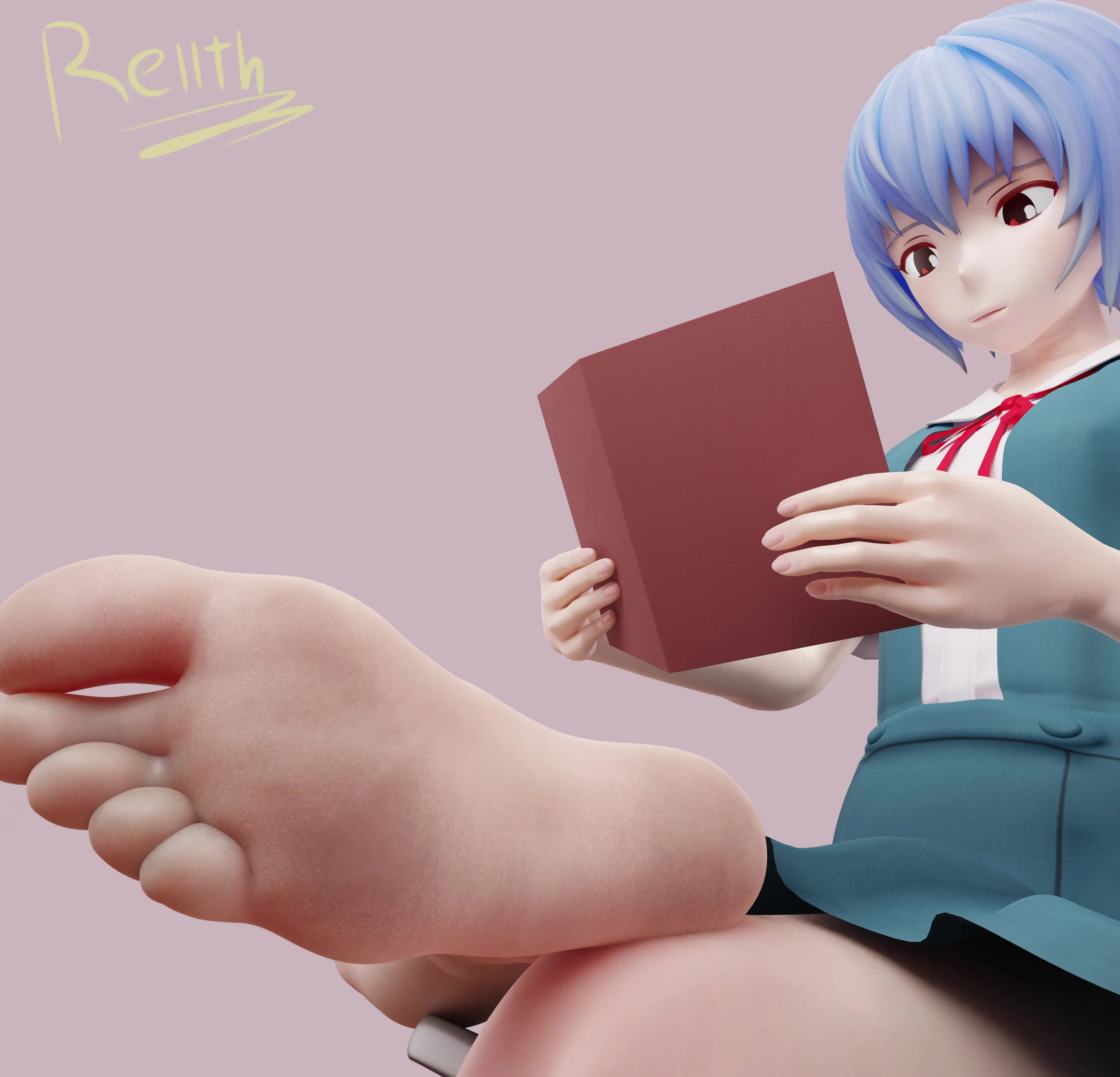 Rei Ayanami - 3D Feet - ThisVid.com