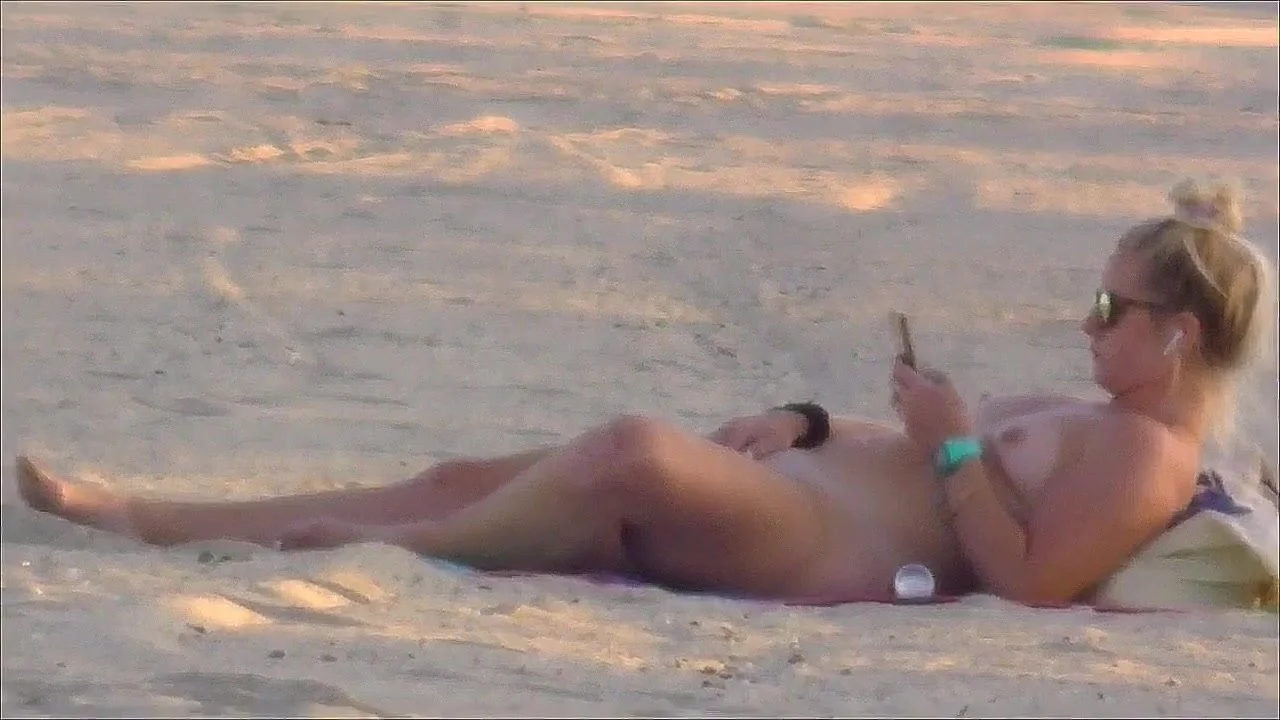 Caught masturbating on beach photo