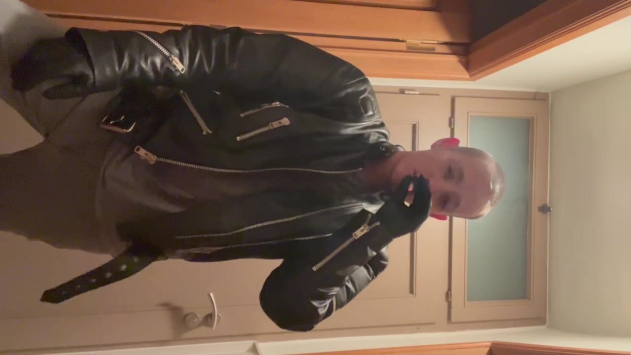 This leather jacket is 