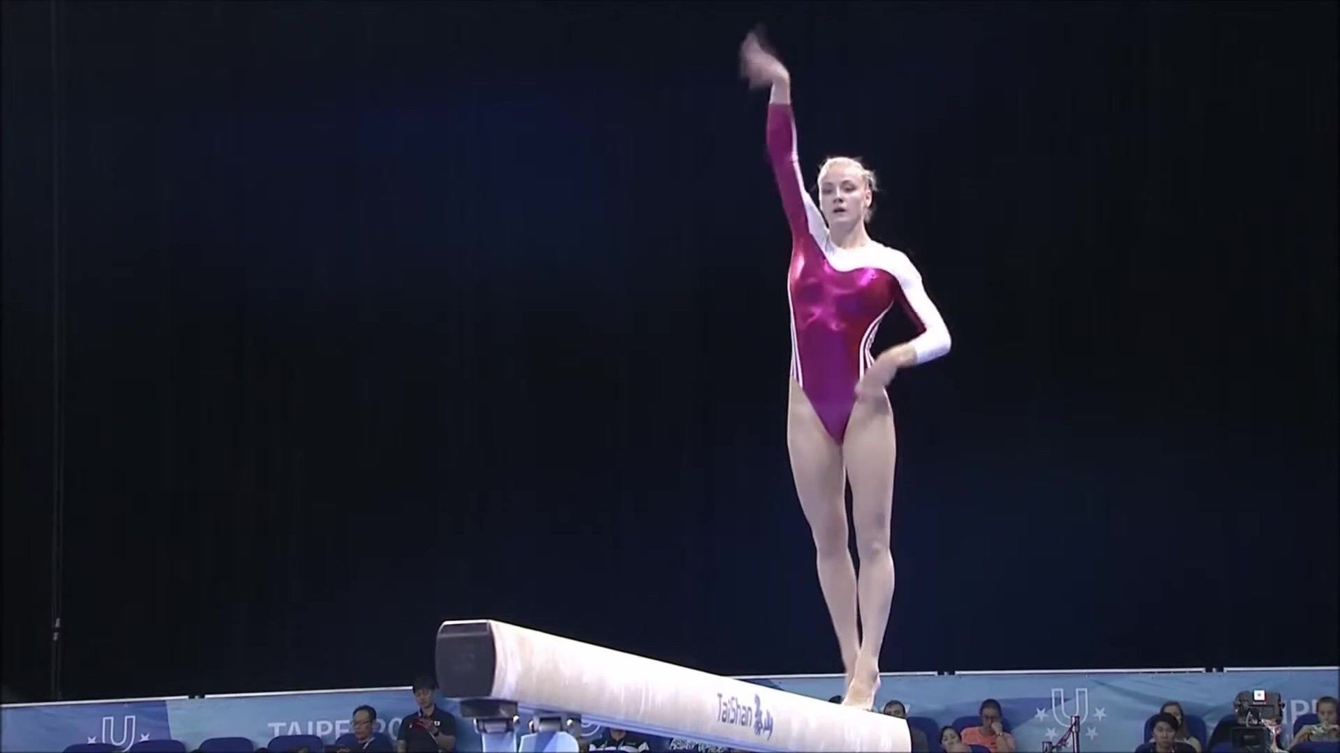 Very tight and high-cut leotard