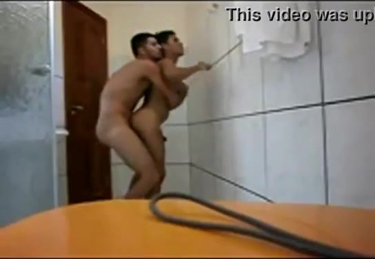 Twink gets a nice fuck in gym shower from STR8 guy