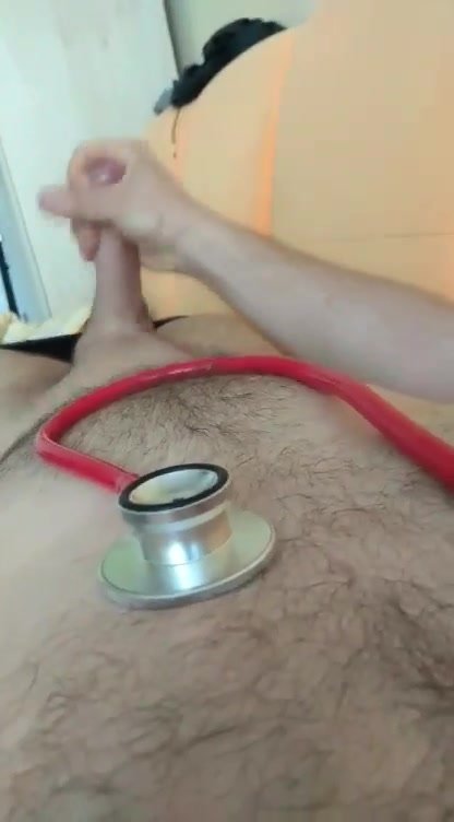 Cumming with stethoscope