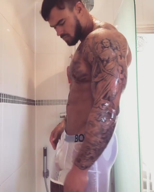 Boner in the shower - video 2