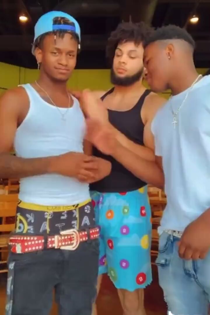 straight guy grabs friends dick