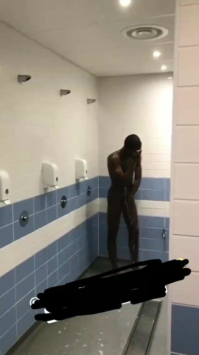 Footballer filmed showering naked by friend