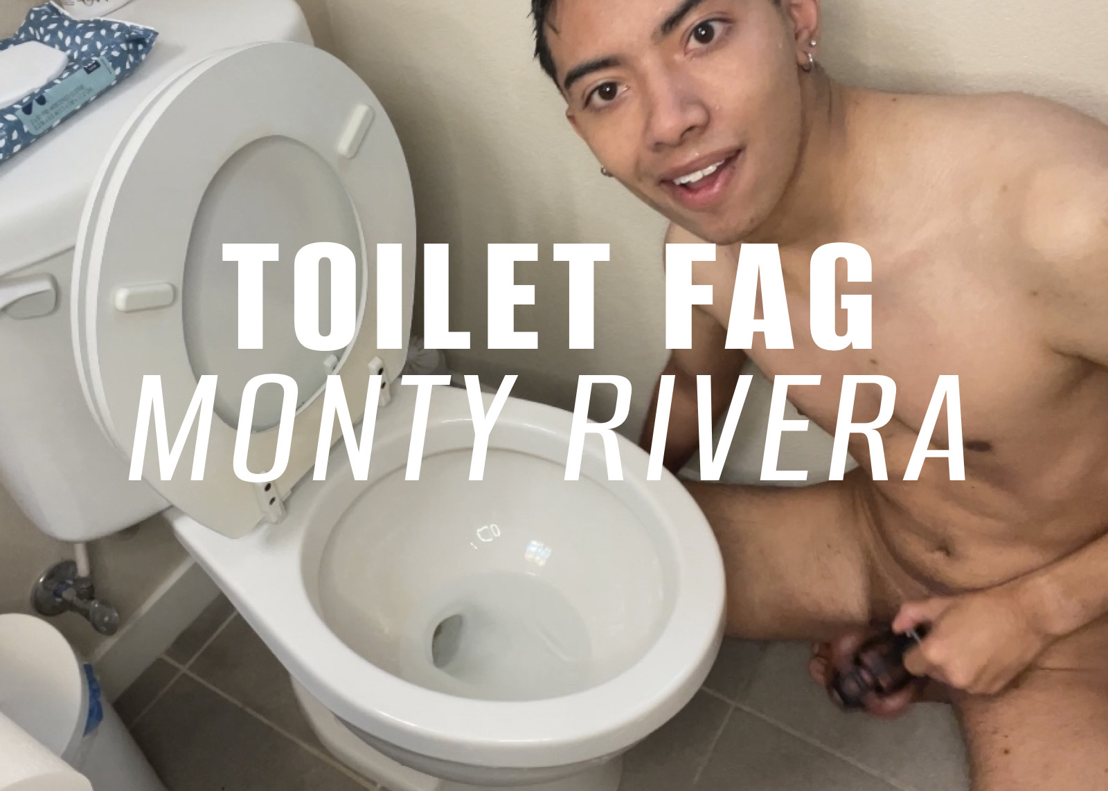 Toilet Fag Gives Himself A Swirly