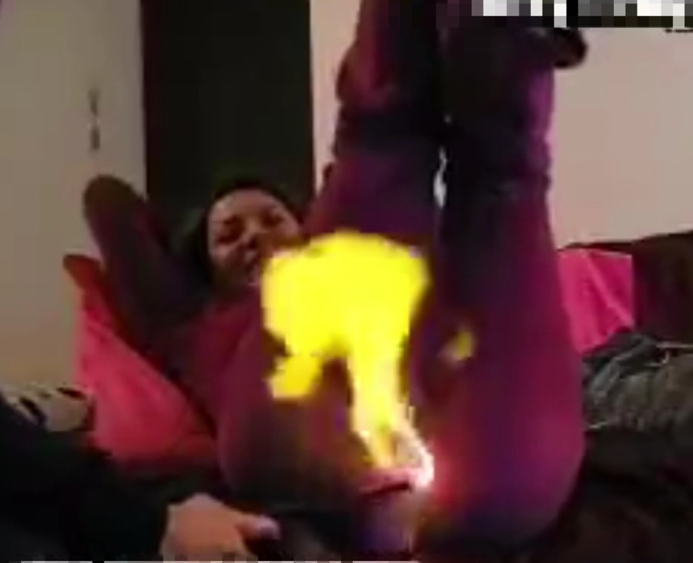 Women fart on fire. Epic farts
