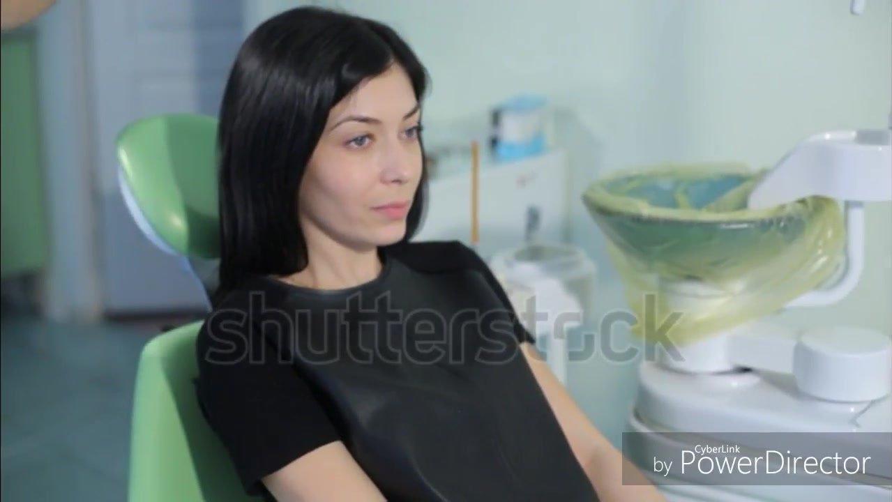 Beautiful patient visits the dentist
