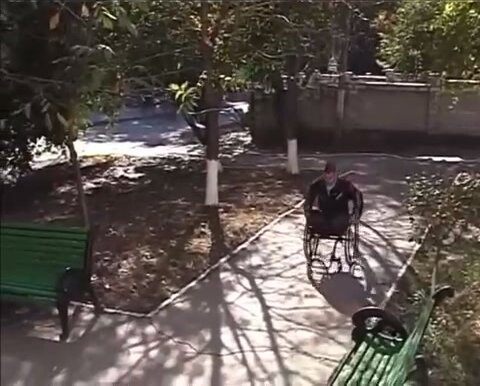 DAK on wheelchair - video 2