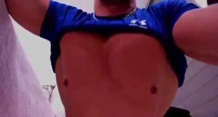 POV: Perfect Pec stud does push ups over you