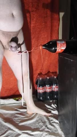 coke bottle fallen