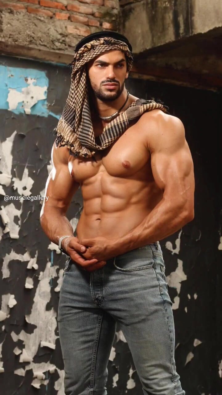 Handsome muscular male model