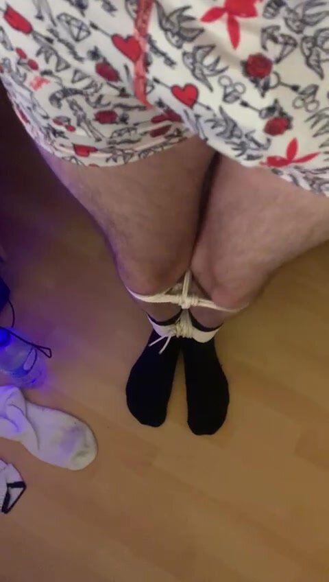 Leg tied up