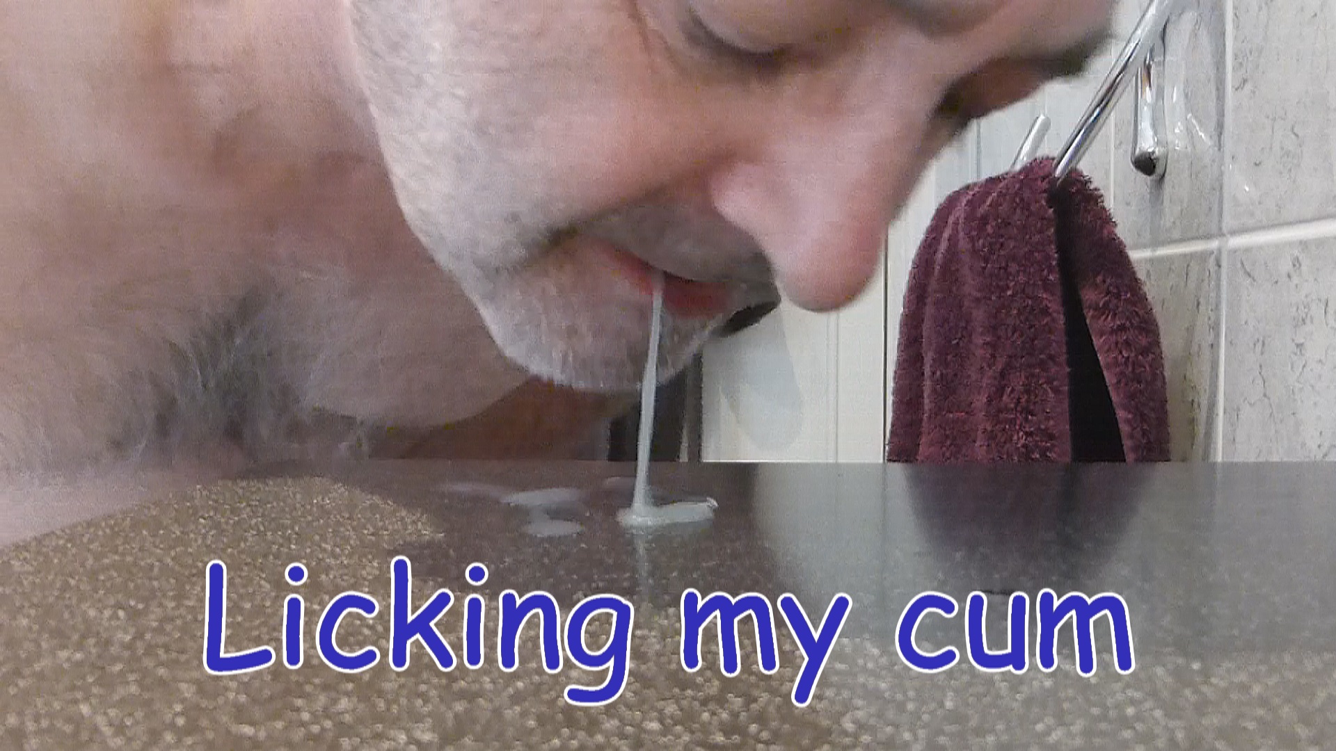 Licking up my cum