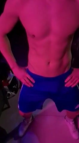 Ballbusting in shorts - video 2
