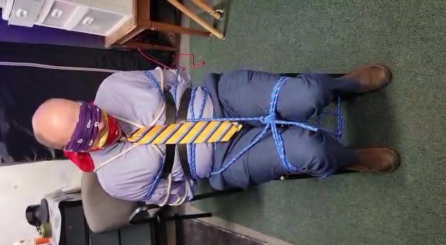 Me, Chair Tied and Gagged in a Suit