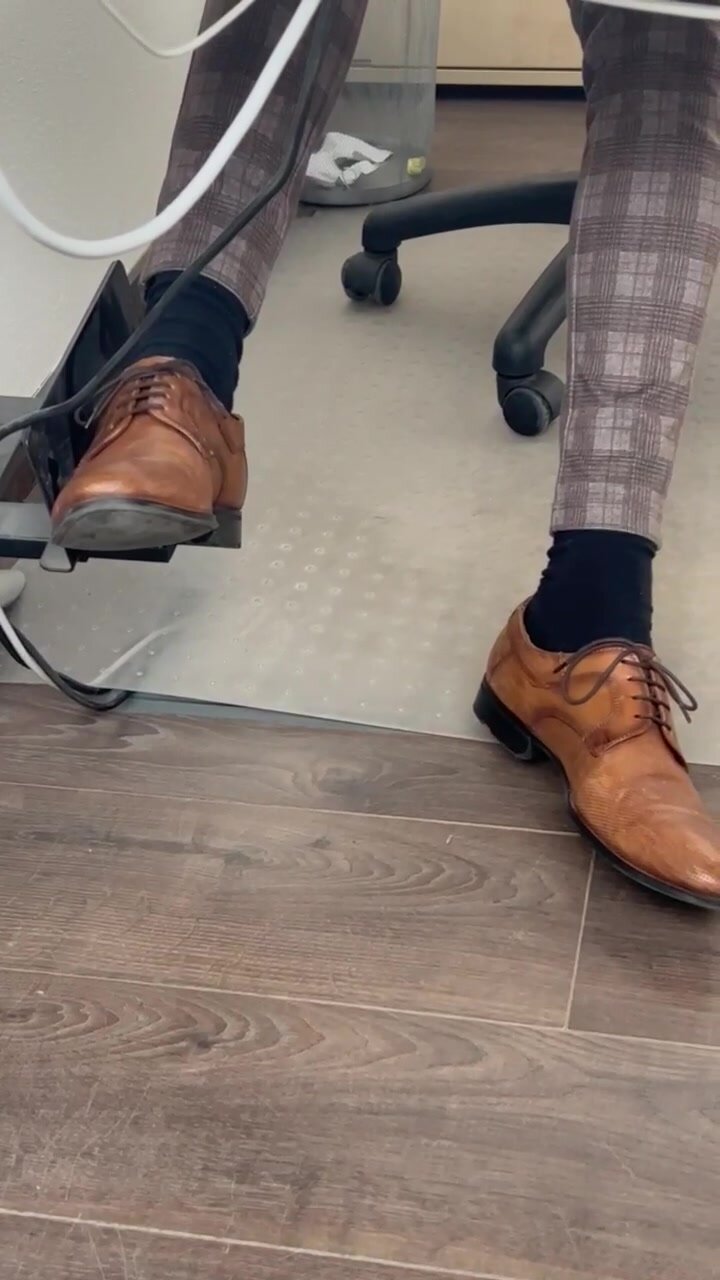 coworker's shoe and socks