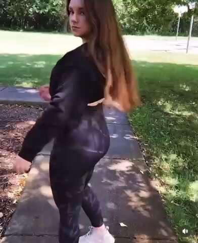 Sexy girl in leggings