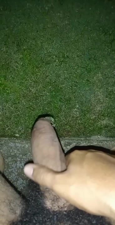 Taking a piss outside - video 3