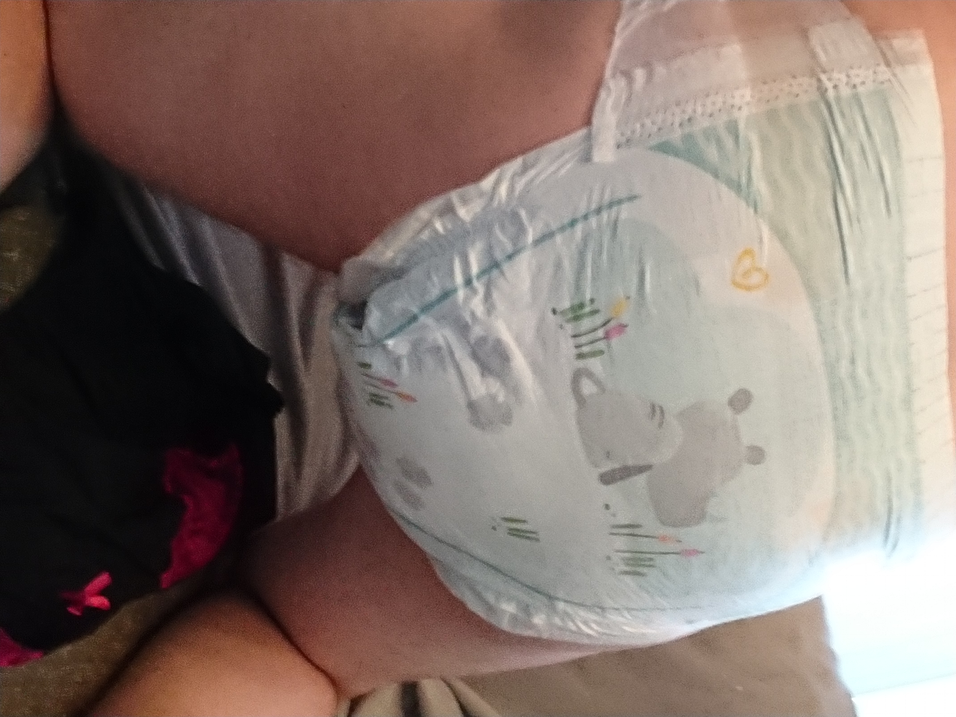 Full poopy pampers diaper