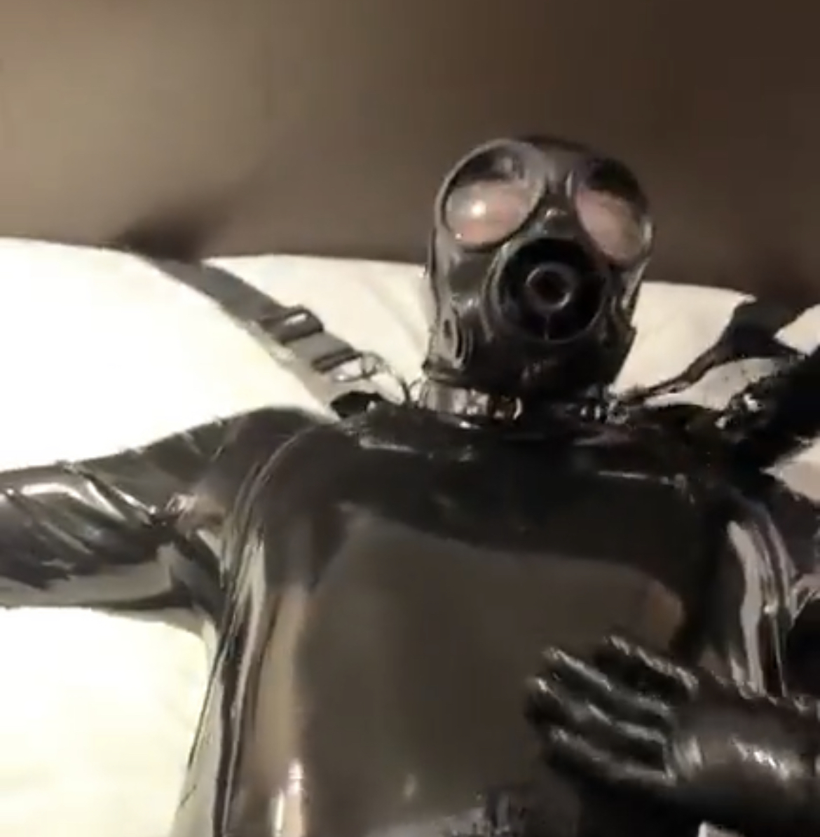 Three rubber gimps playing