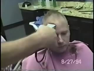 Sheared Down - Businessman Cut To Near Bald