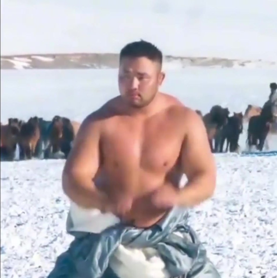 Mongolian sumo wrestler
