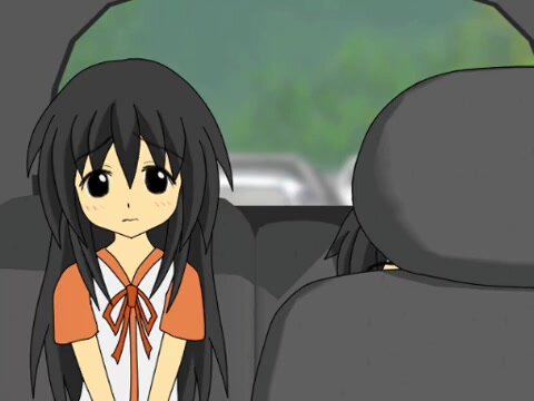 Girl wetting in car desperation