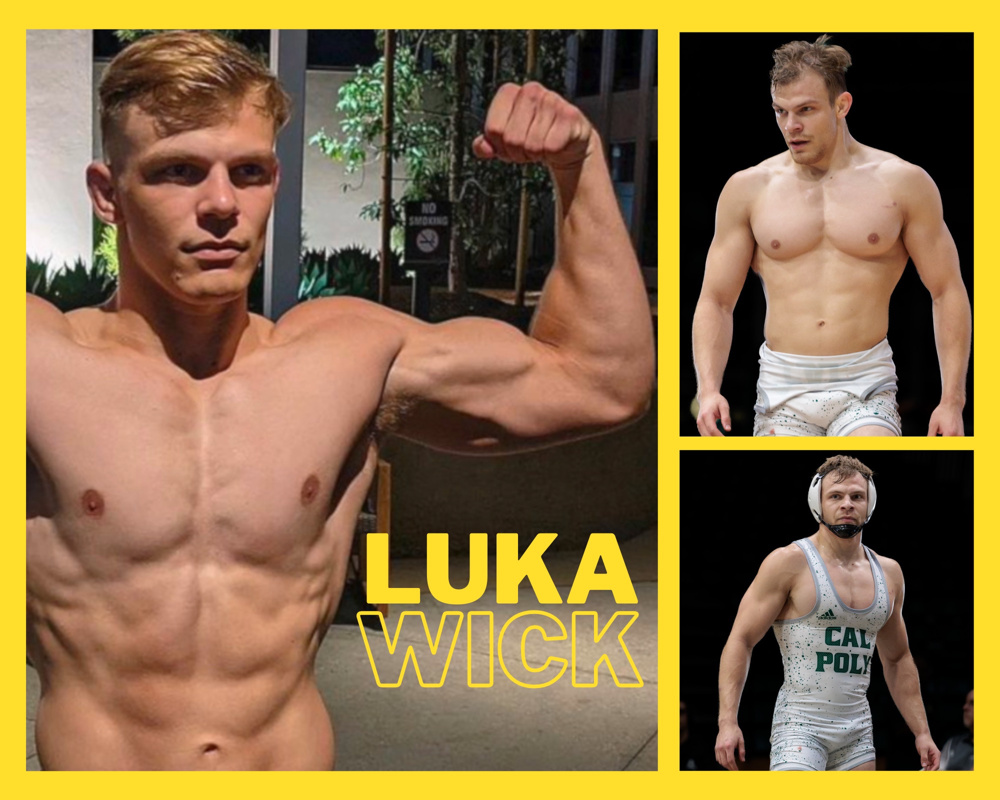 Bodybuilder and Wrestling Cum Tribute - Luka Wick