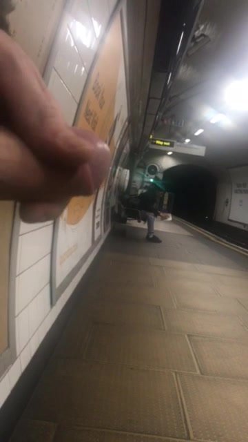 wanking on london tube station