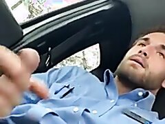 Bro takes car break to bust a nut