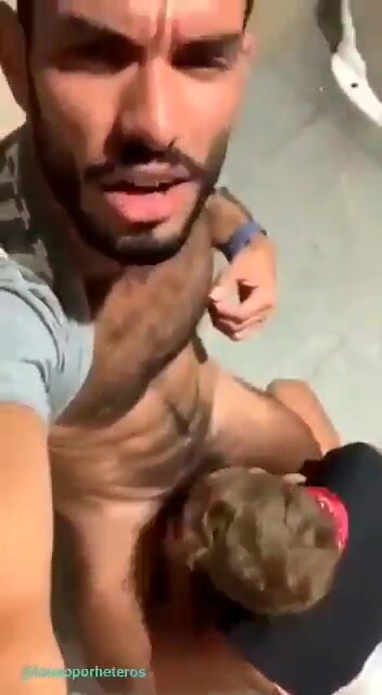 Bearded guy with a big dick gets blown