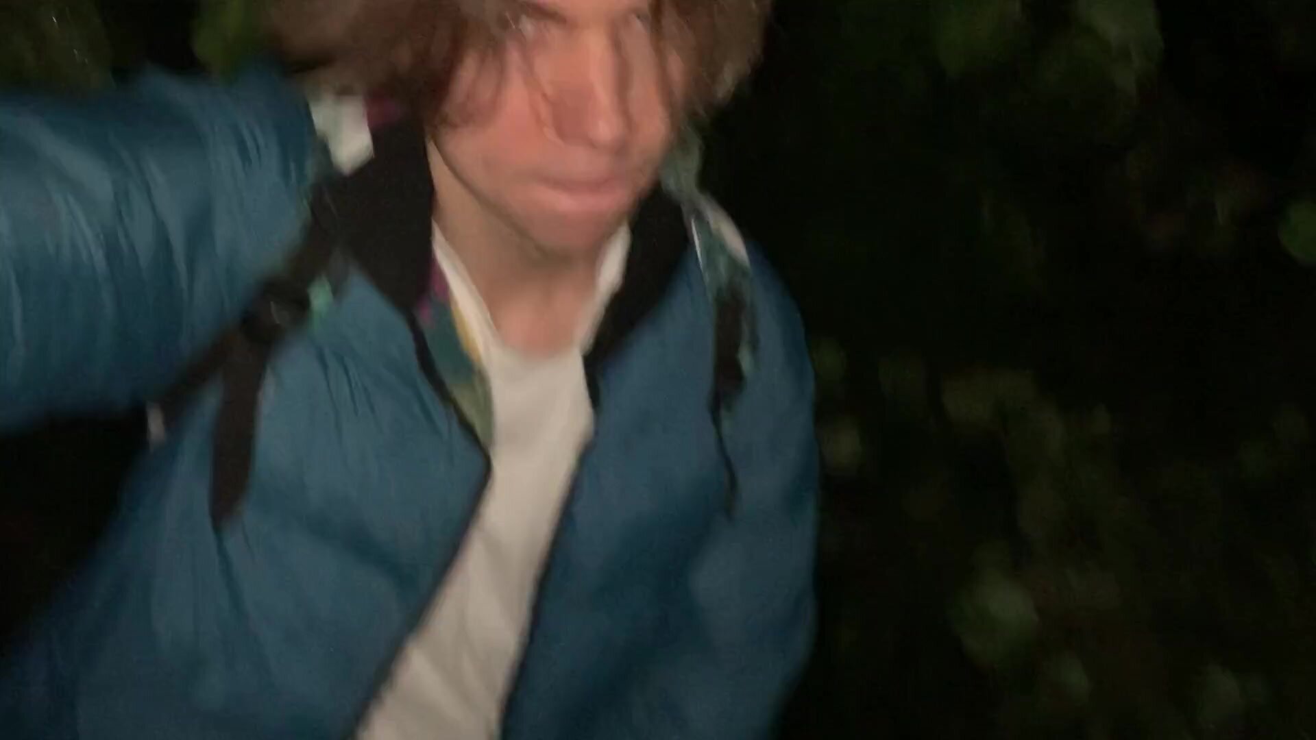 jerking off in public at night