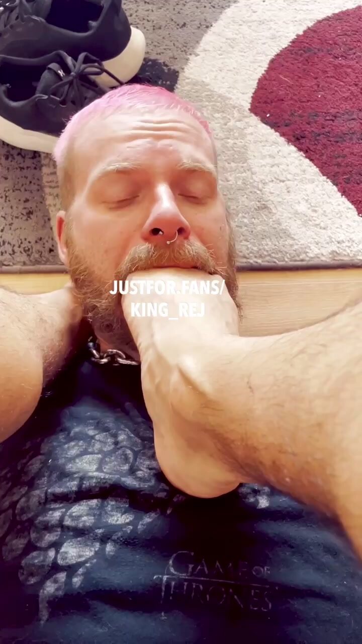 My Feetslave gagged and spitted