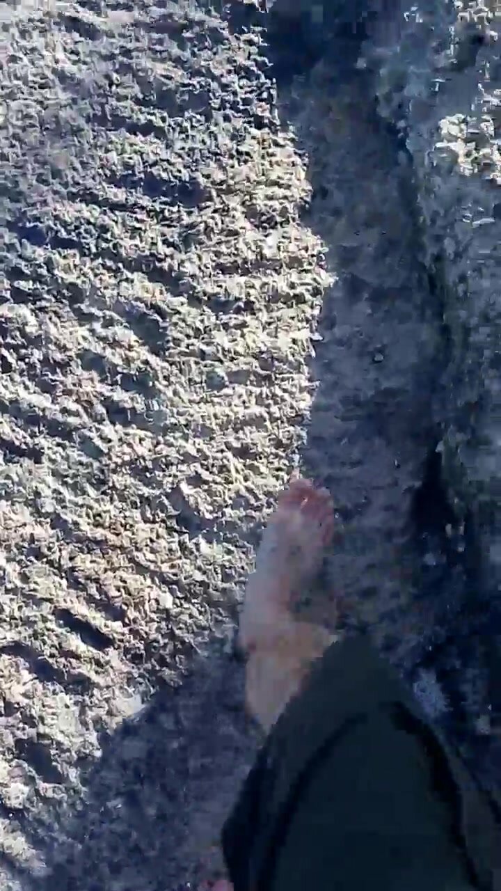 barefoot walk from beach