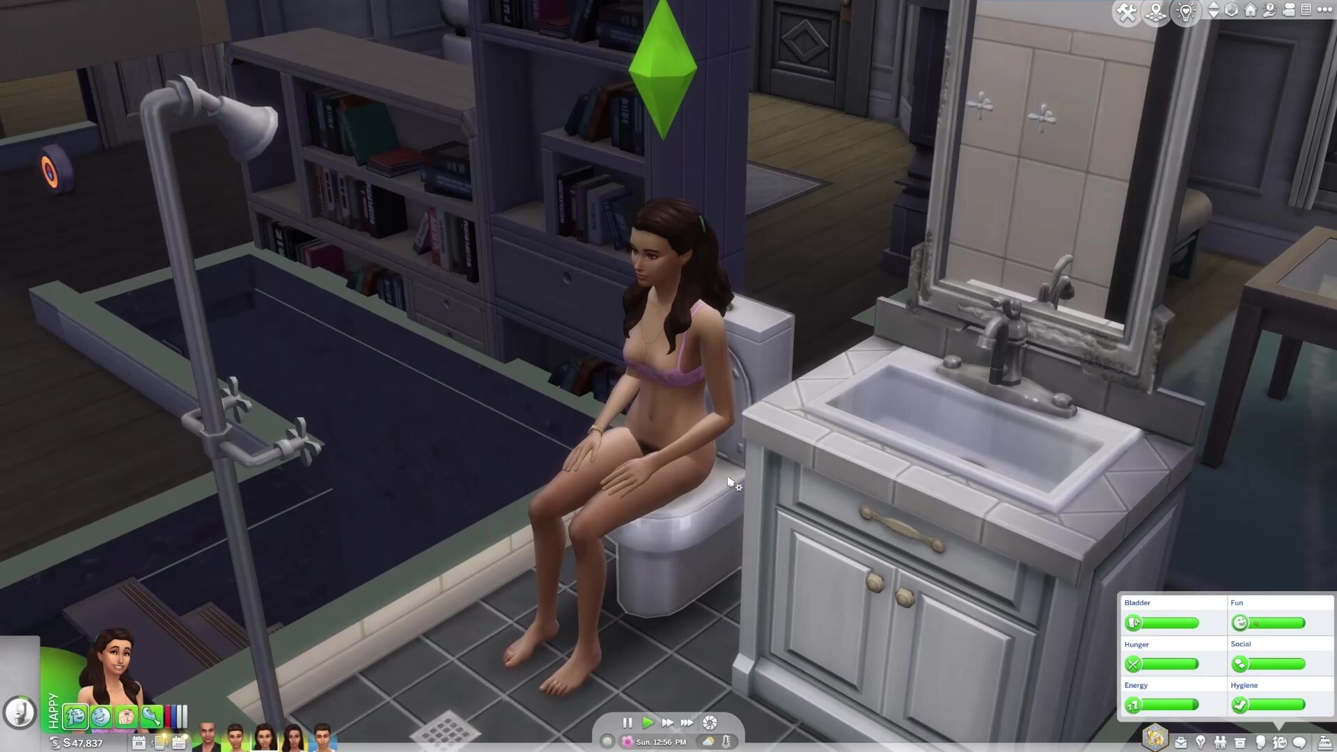 Sims 4 Pooping with all real poop sounds