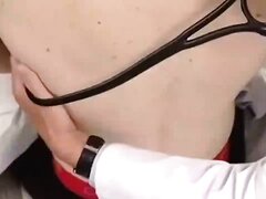 doctor examine a guy real footage