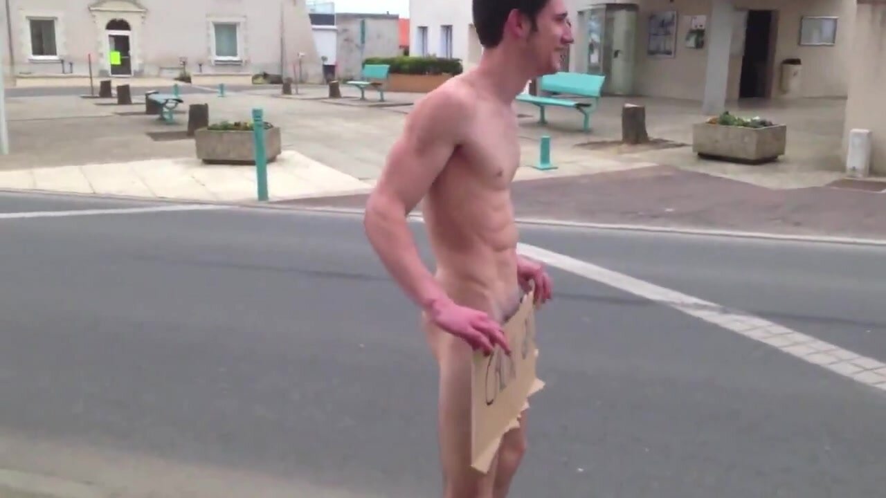 naked french guy giving free hugs