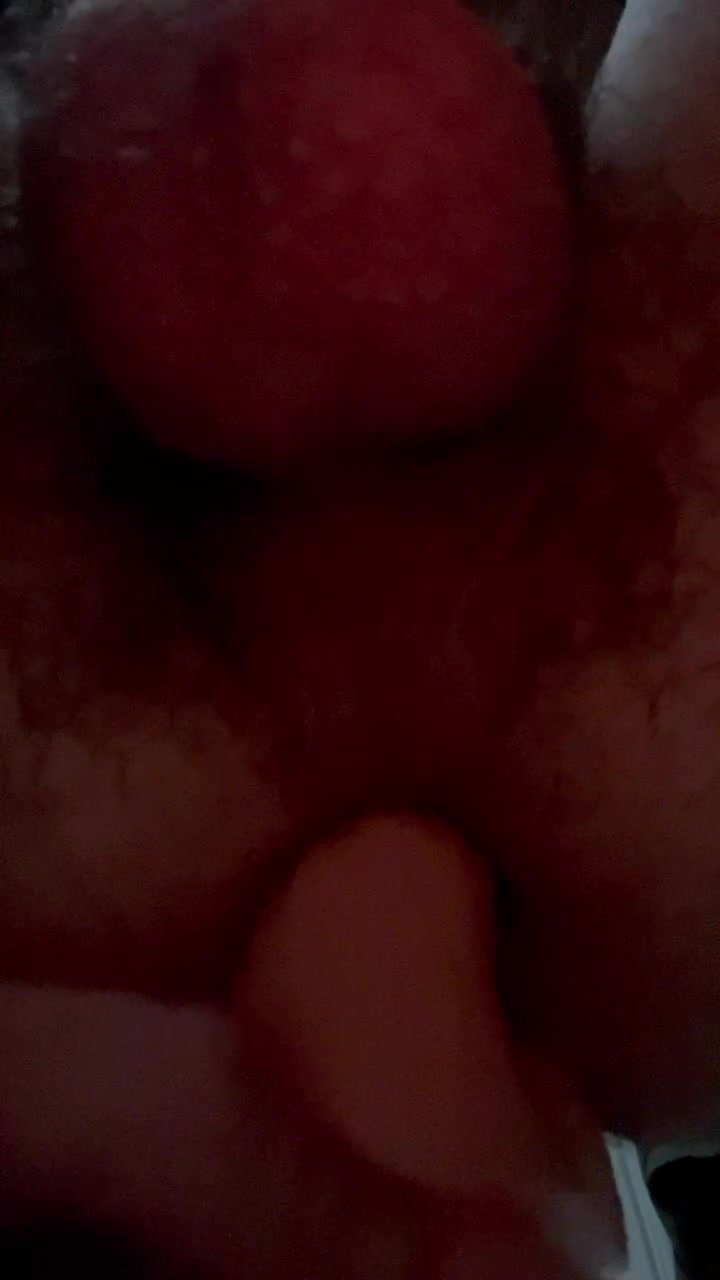 Fucking myself with a dirty dildo