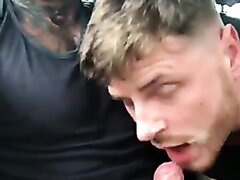 tatted alpha gets sucked by scally lad