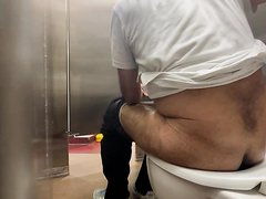 Ass spy public toilet