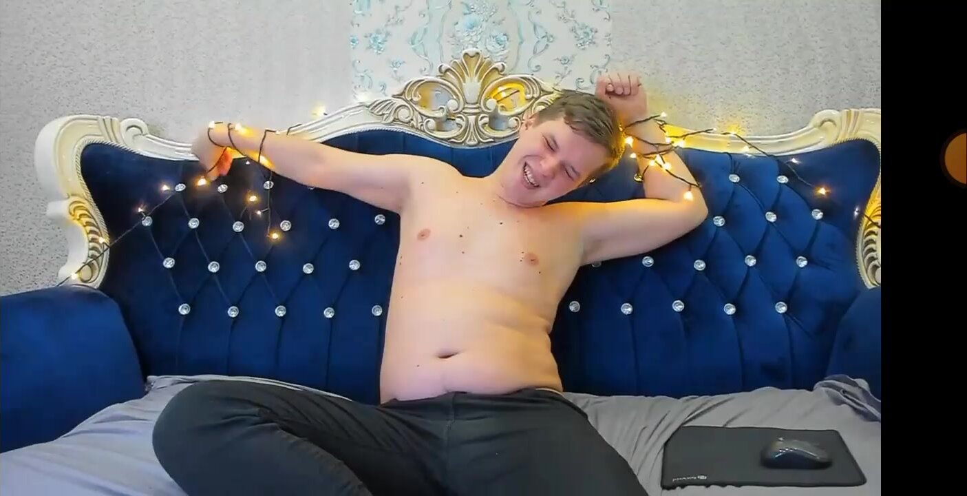 Sexy Russian Tied Up With Christmas Lights