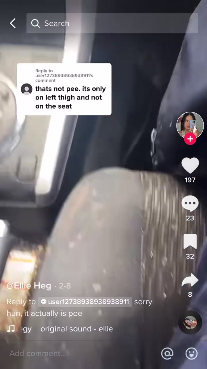 Girl pees her pants and shares it on Tik Tok (2/2)