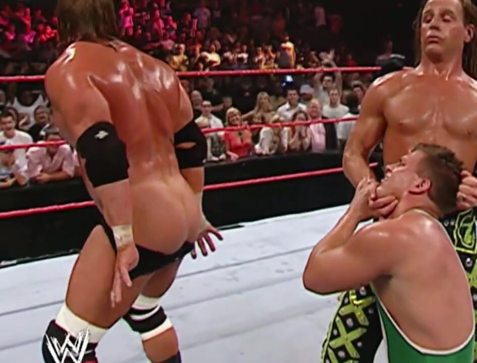 Triple H ass in face