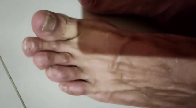 Ugly feet close up - video 2