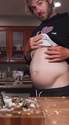 Competitive eater belly