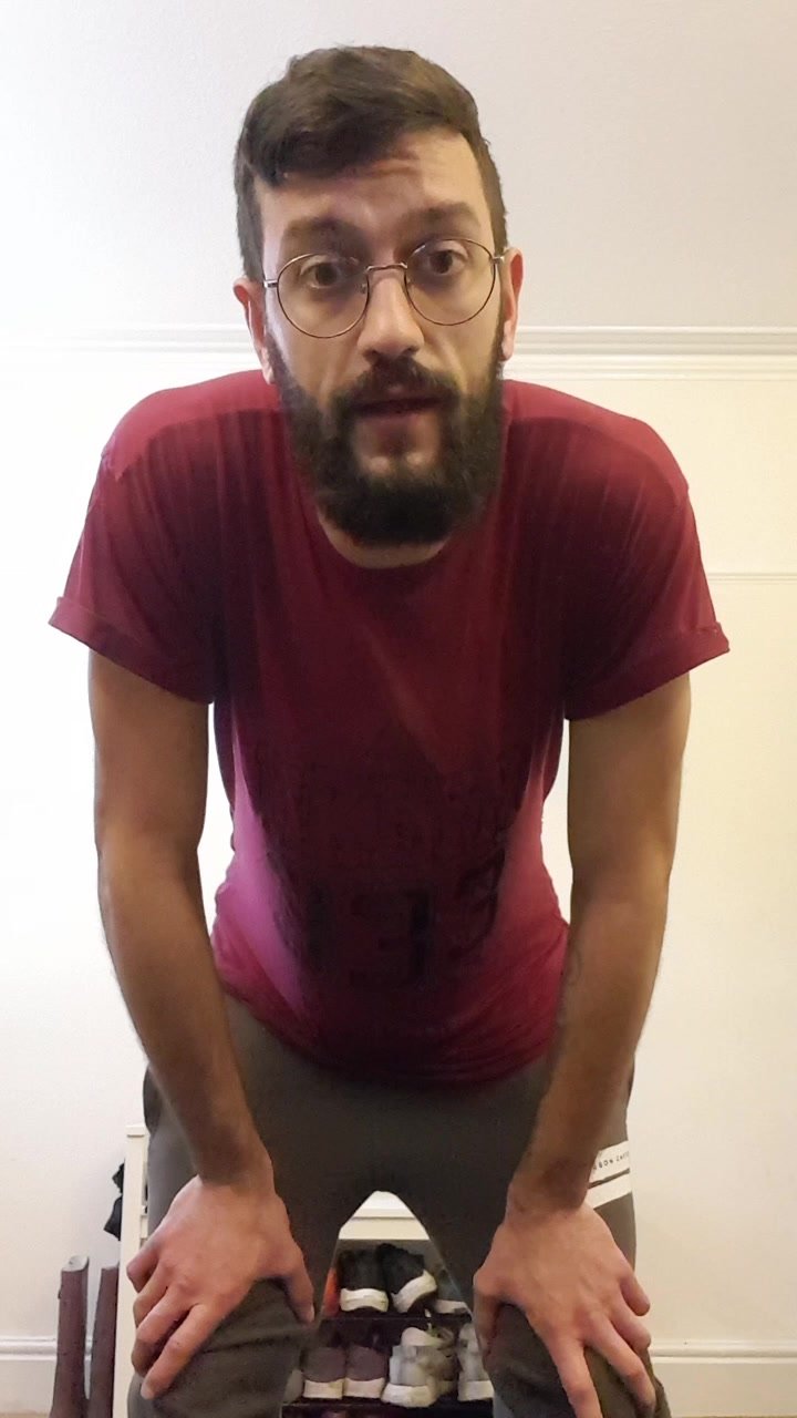 Hung uncut brit talks dirty, exposes himself and cums