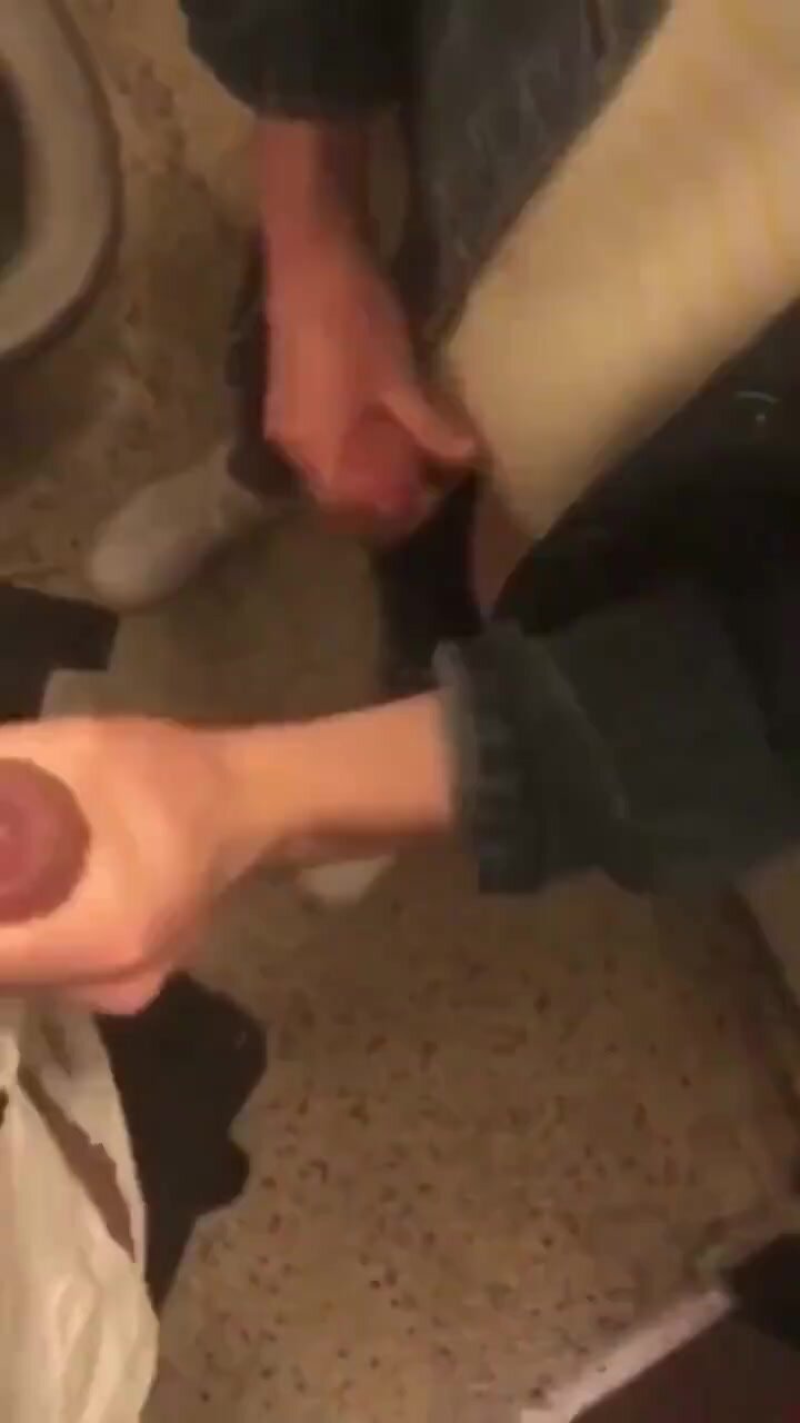 Horny guys having sex at the toilets