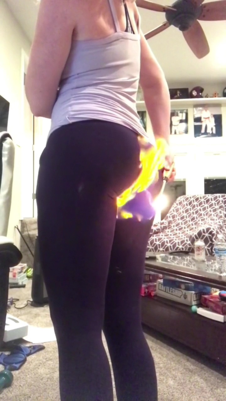Woman lights fart on fire
