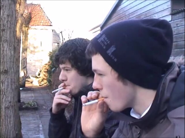 2 guys smoking - video 2